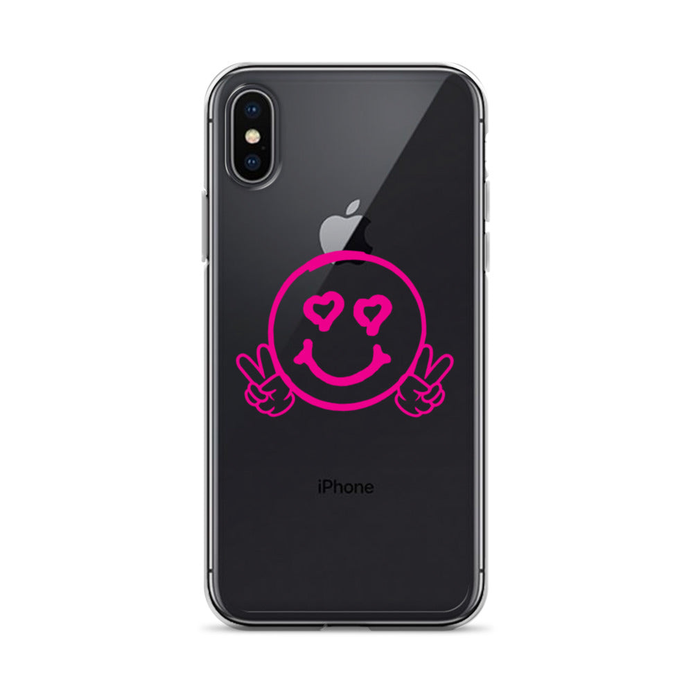 Women's Smiley Face Clear Case for iPhone®