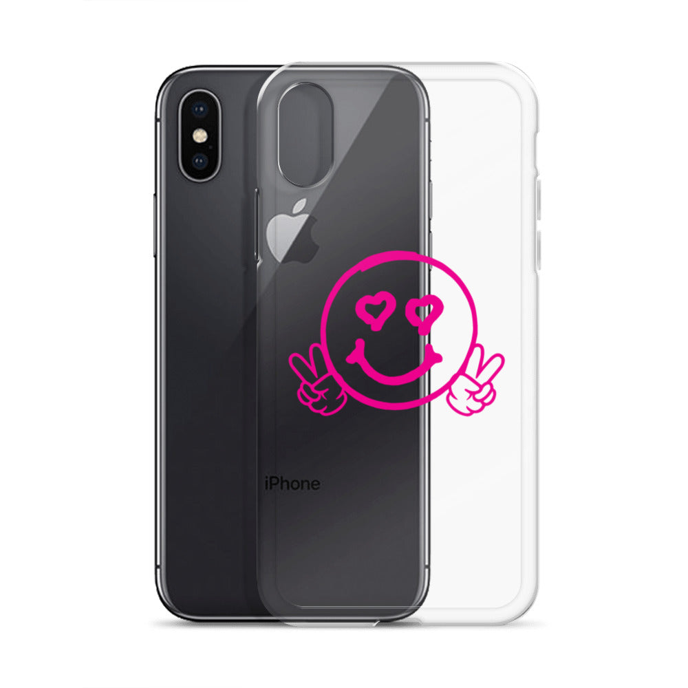 Women's Smiley Face Clear Case for iPhone®