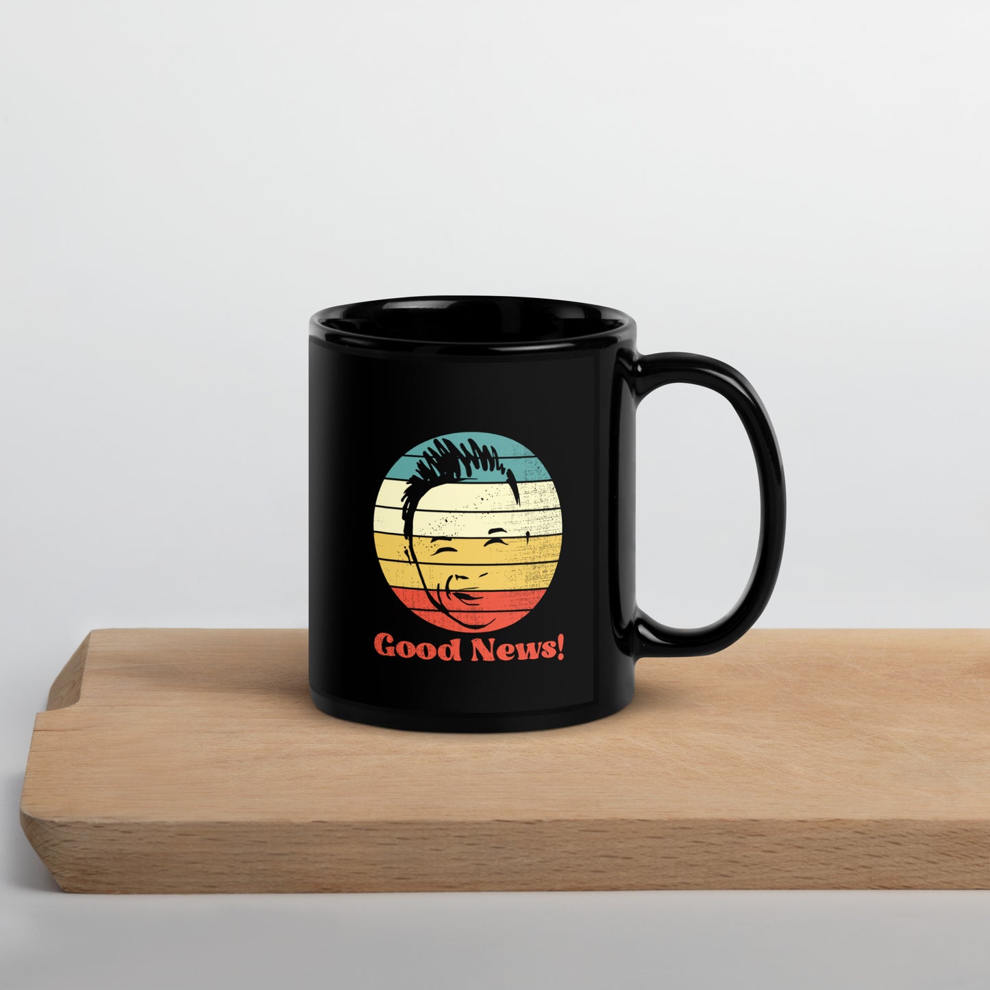 Jack Jack's "Good News" Black Glossy Mug