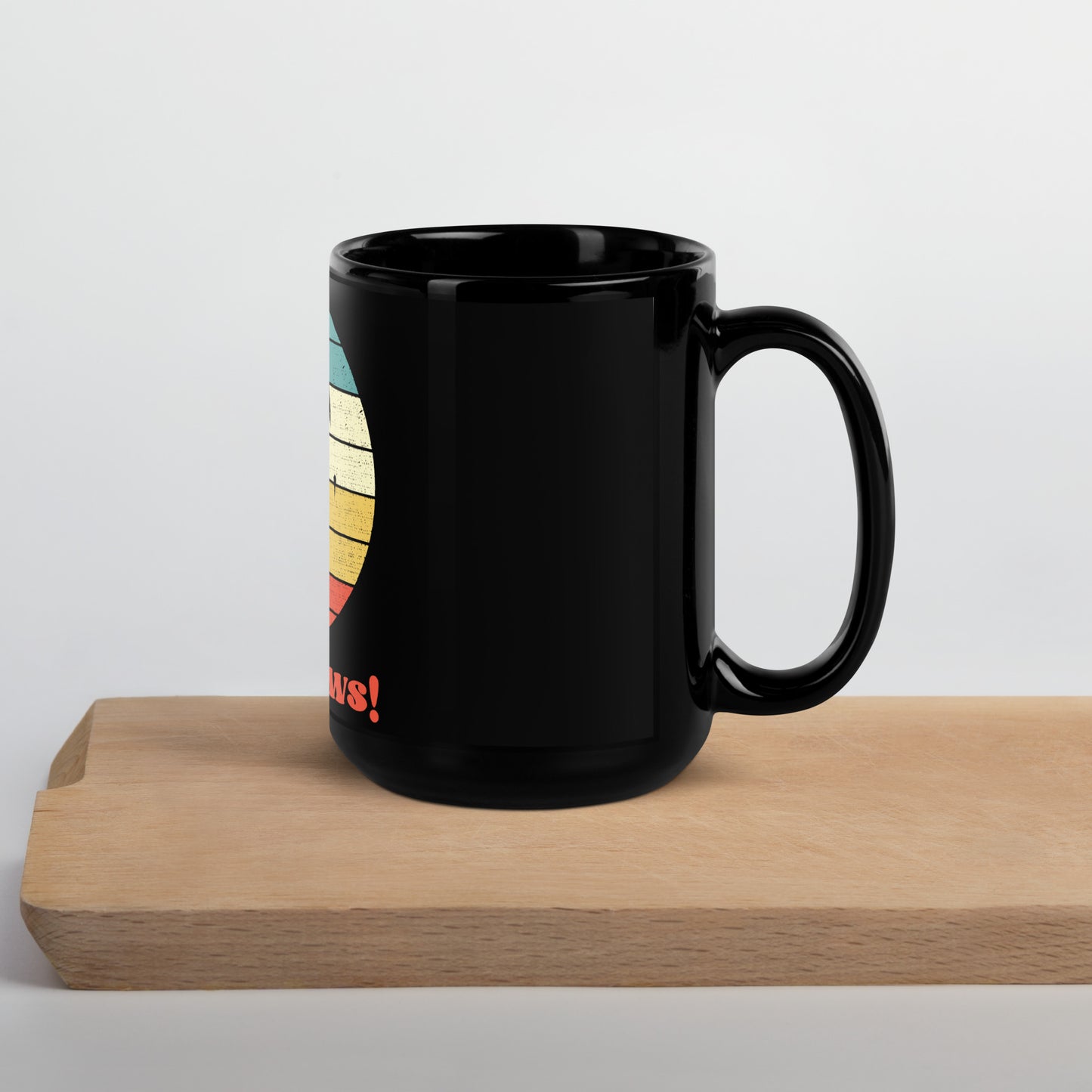 Jack Jack's "Good News" Black Glossy Mug