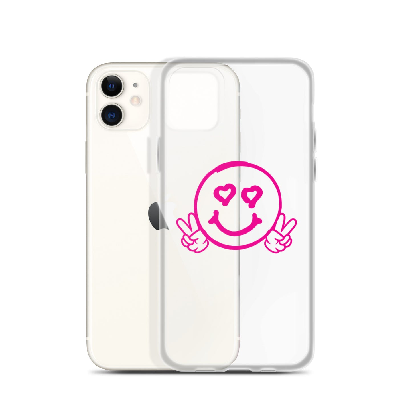 Women's Smiley Face Clear Case for iPhone®