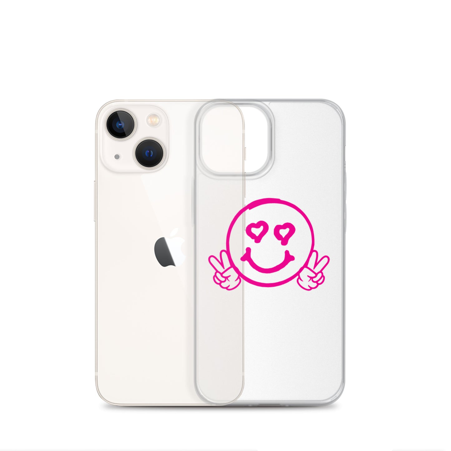 Women's Smiley Face Clear Case for iPhone®