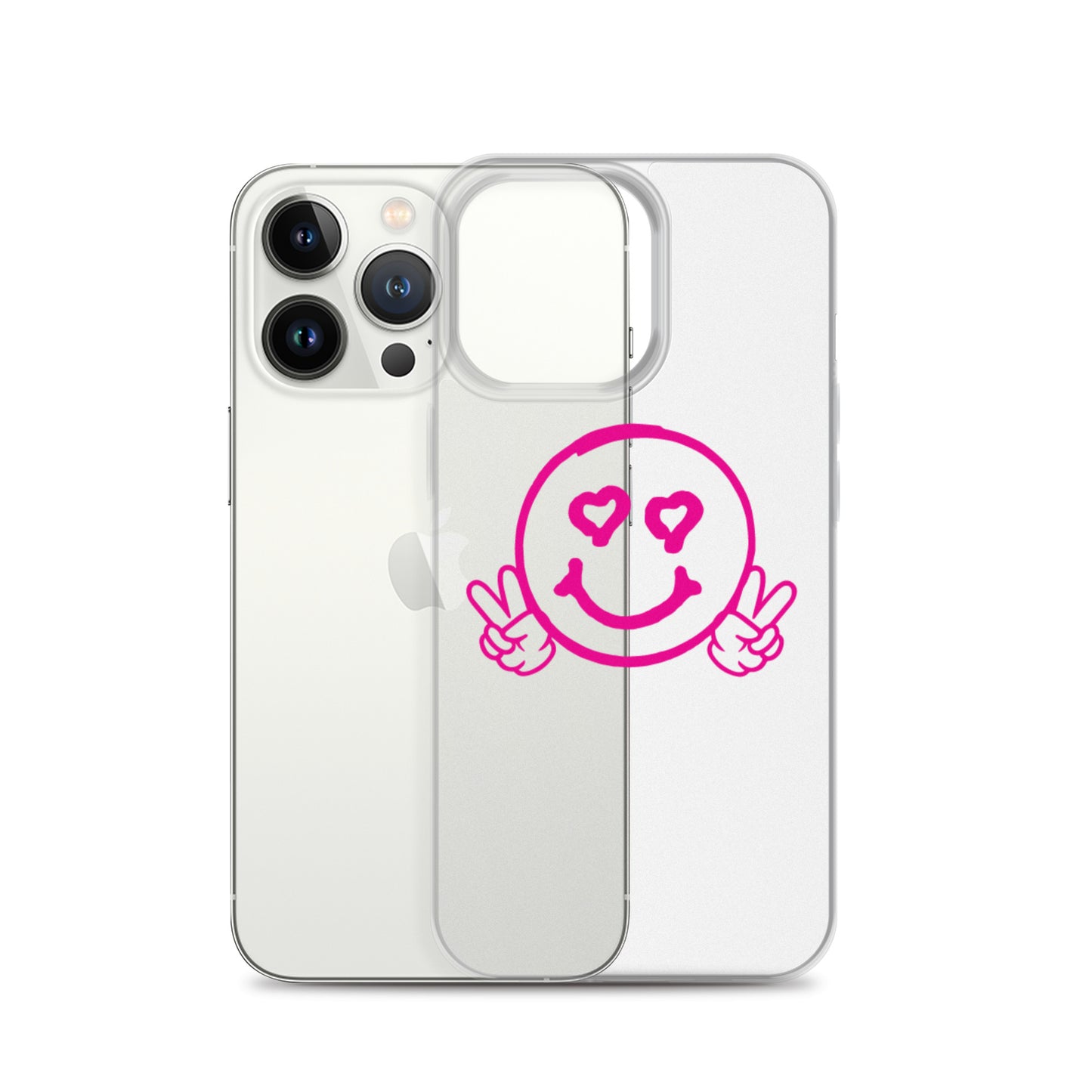 Women's Smiley Face Clear Case for iPhone®