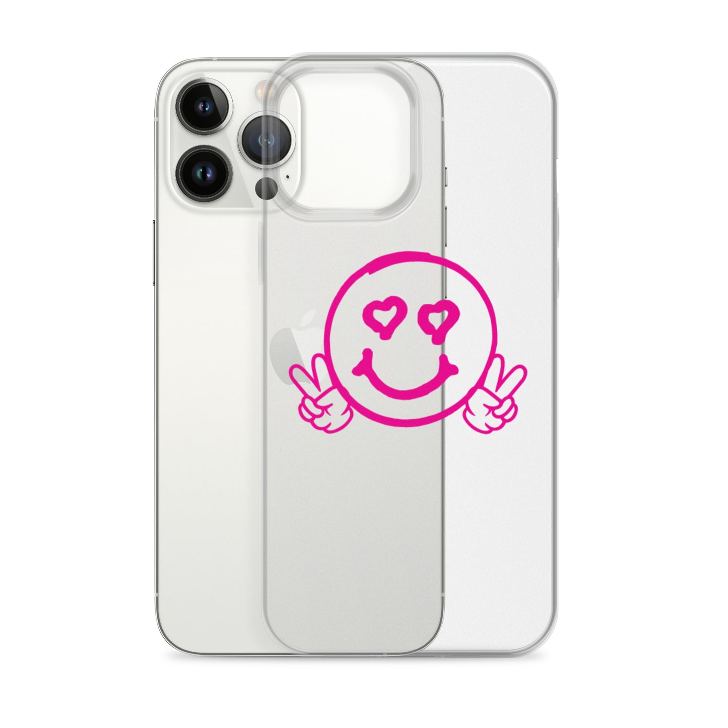 Women's Smiley Face Clear Case for iPhone®