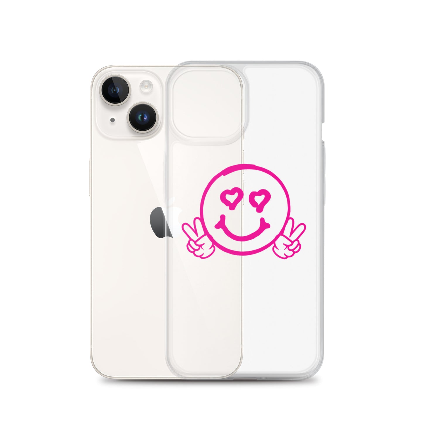 Women's Smiley Face Clear Case for iPhone®