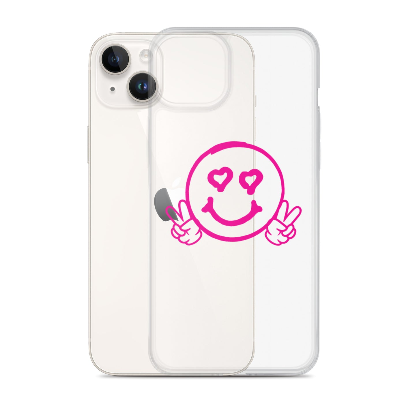 Women's Smiley Face Clear Case for iPhone®