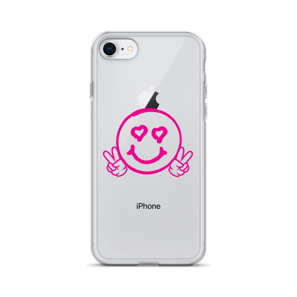 Women's Smiley Face Clear Case for iPhone®