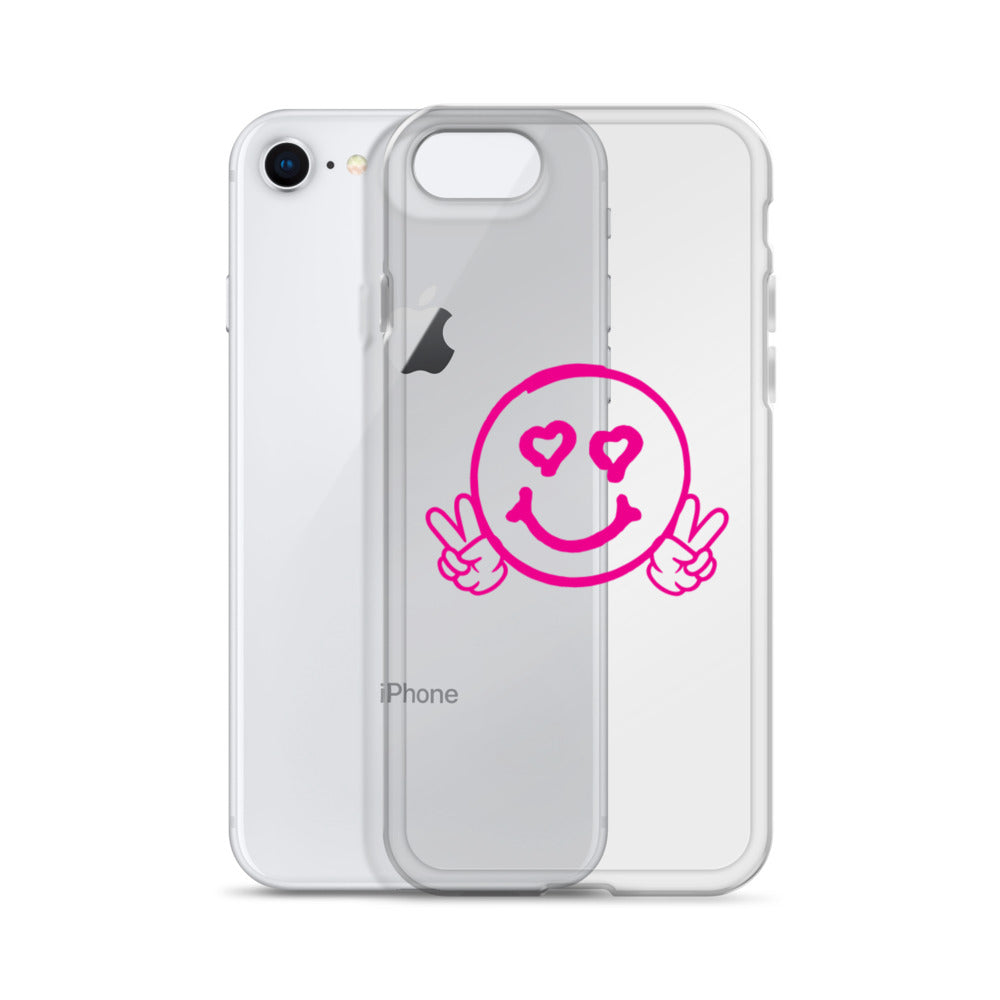 Women's Smiley Face Clear Case for iPhone®