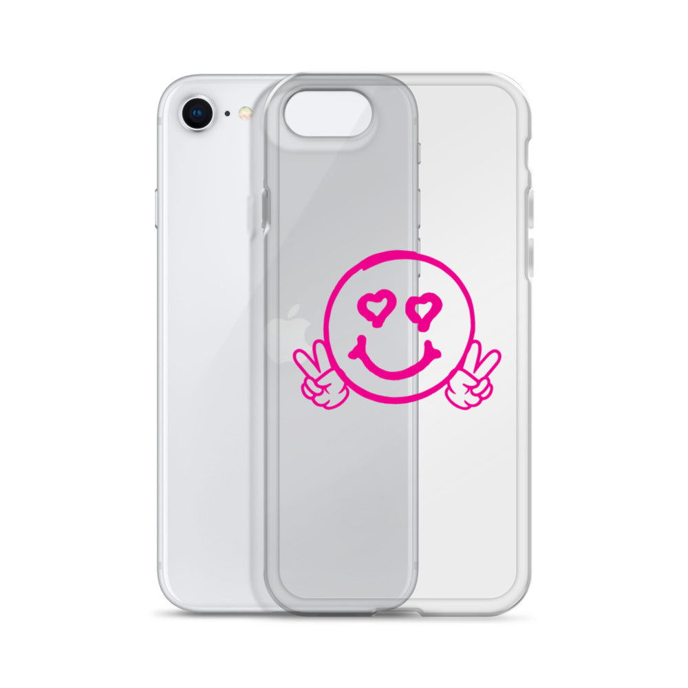 Women's Smiley Face Clear Case for iPhone®