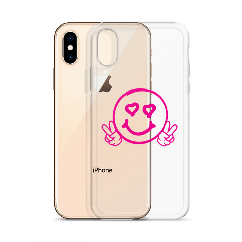 Women's Smiley Face Clear Case for iPhone®