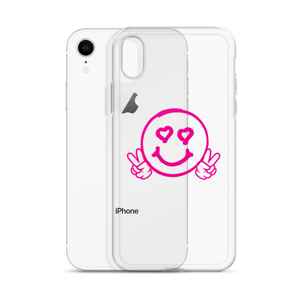 Women's Smiley Face Clear Case for iPhone®