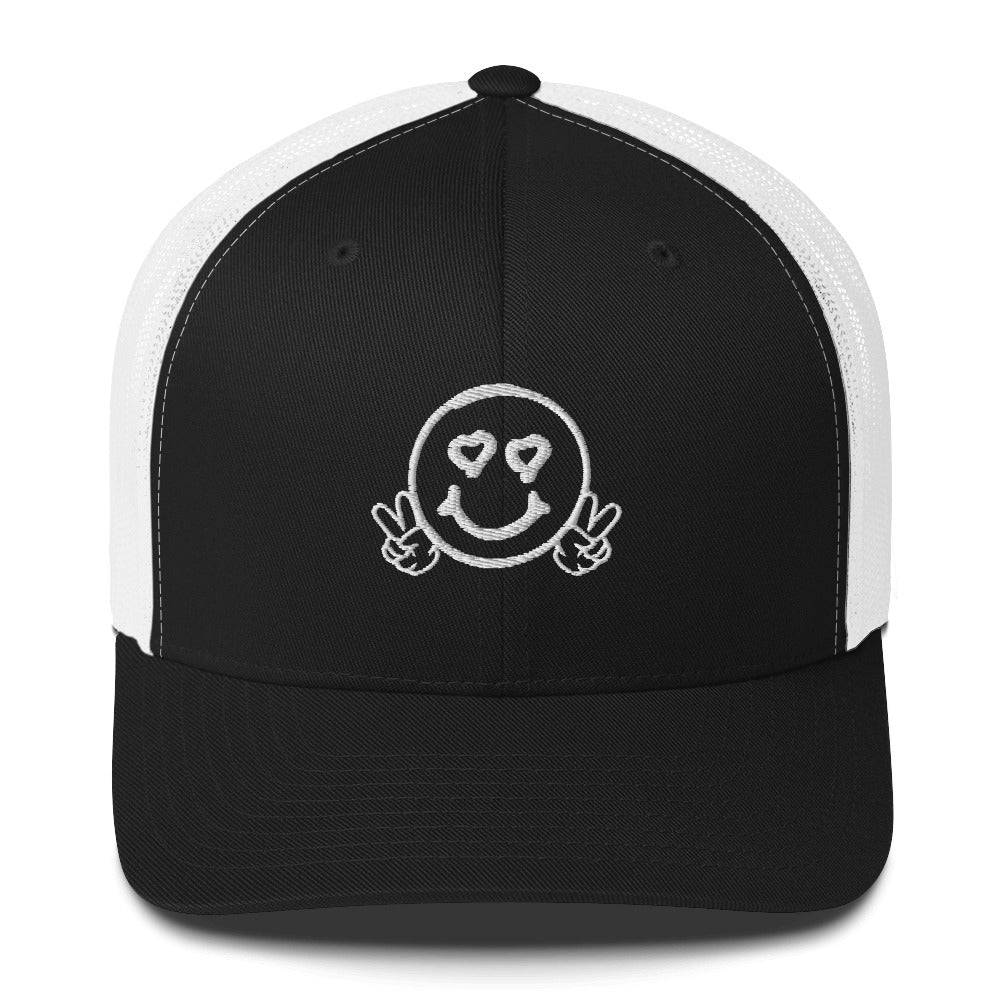 Smiley Face (Peace Sign) Trucker Hat