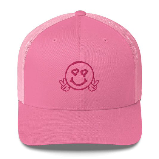 Women's Smiley Face Trucker Cap