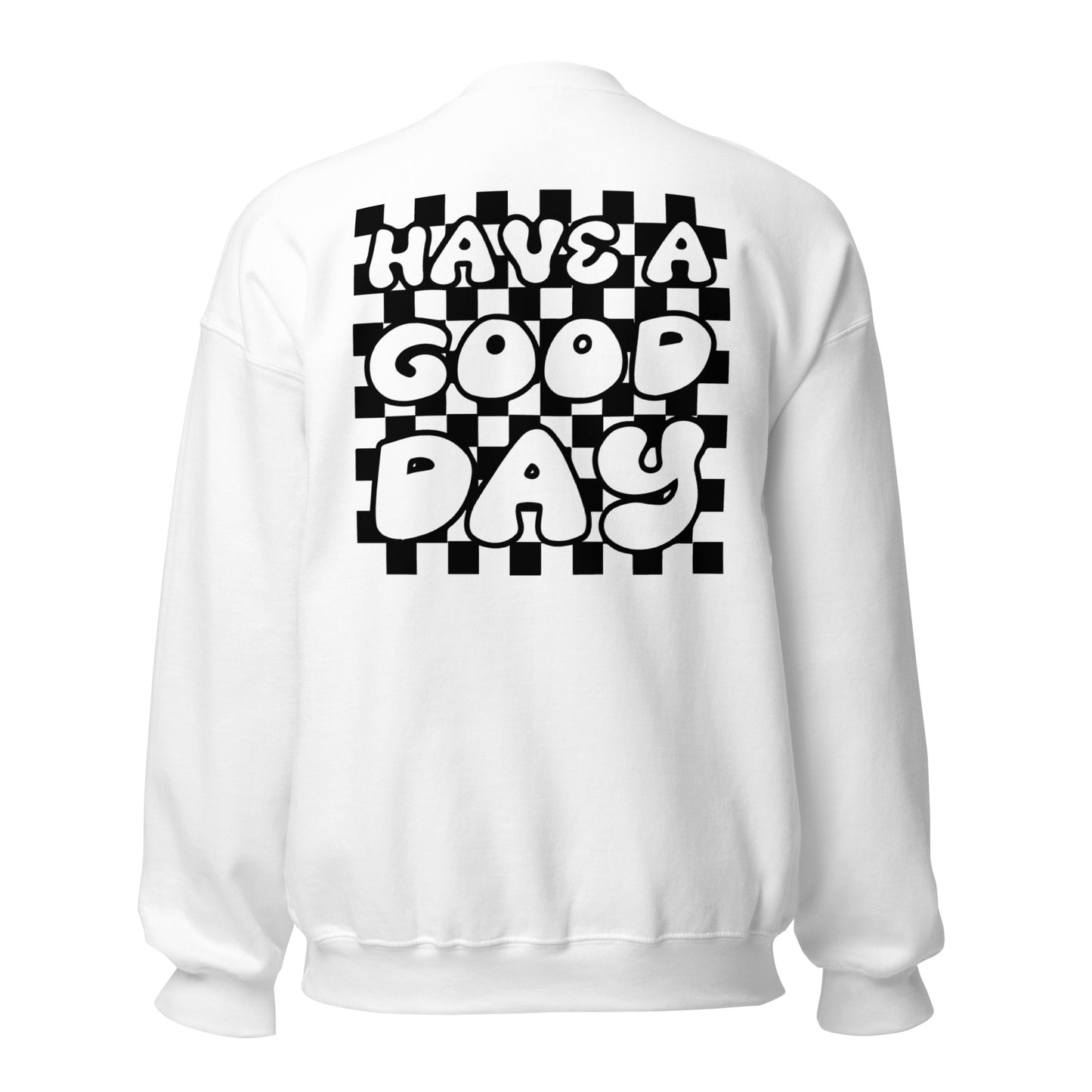 Men's Smiley Face t-shirt with "Have A Good Day" on back