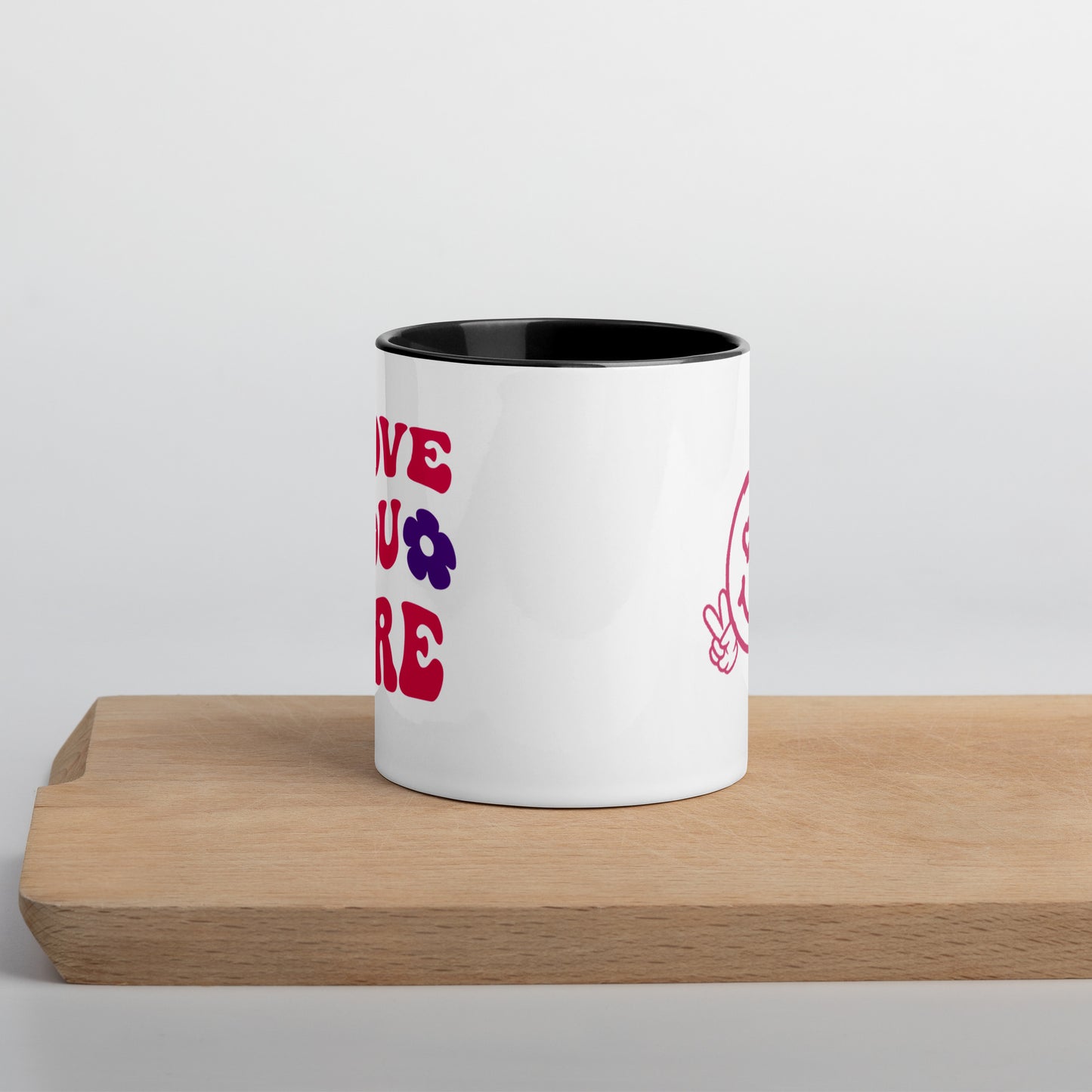 I Love You More Mug with Color Inside