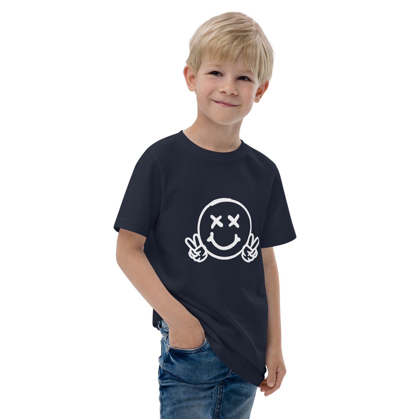 Youth Boy's Smiley jersey t-shirt