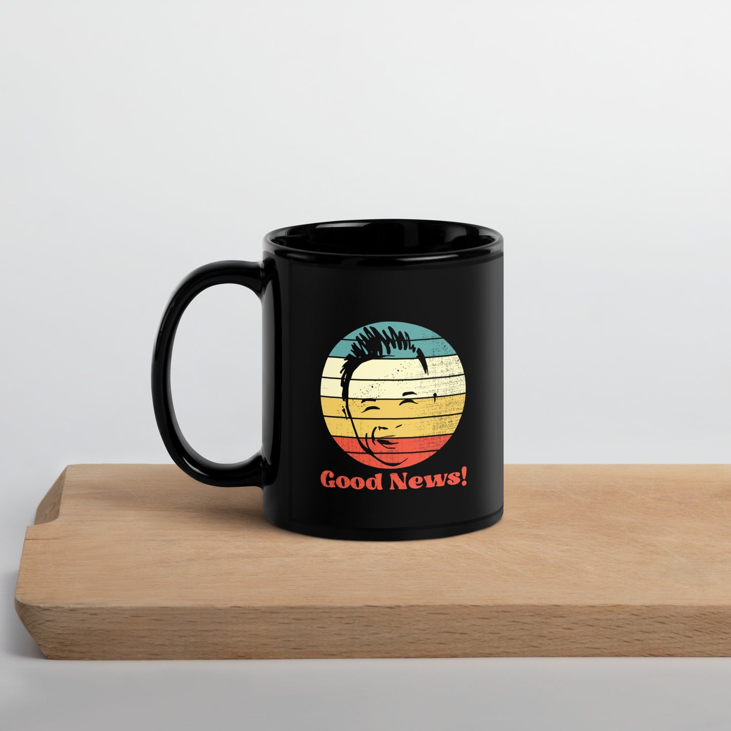 Jack Jack's "Good News" Black Glossy Mug