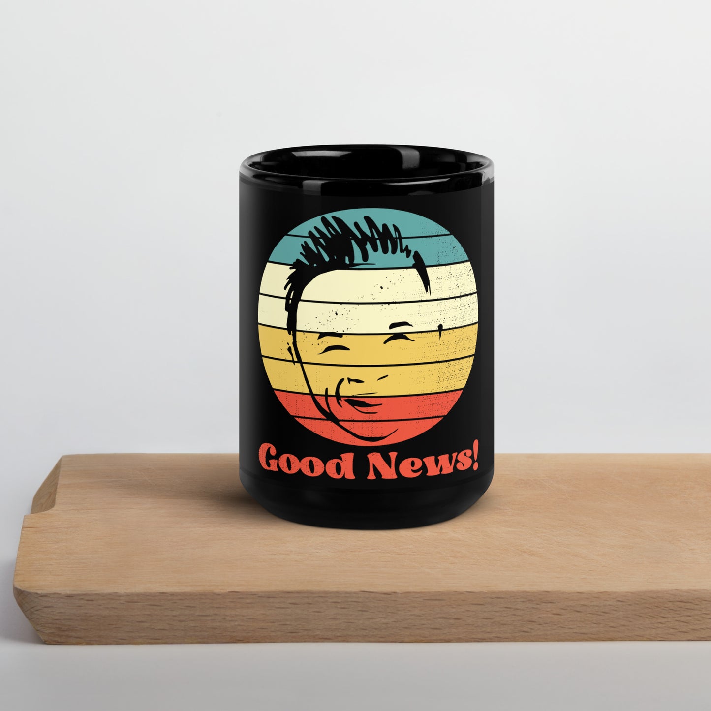 Jack Jack's "Good News" Black Glossy Mug