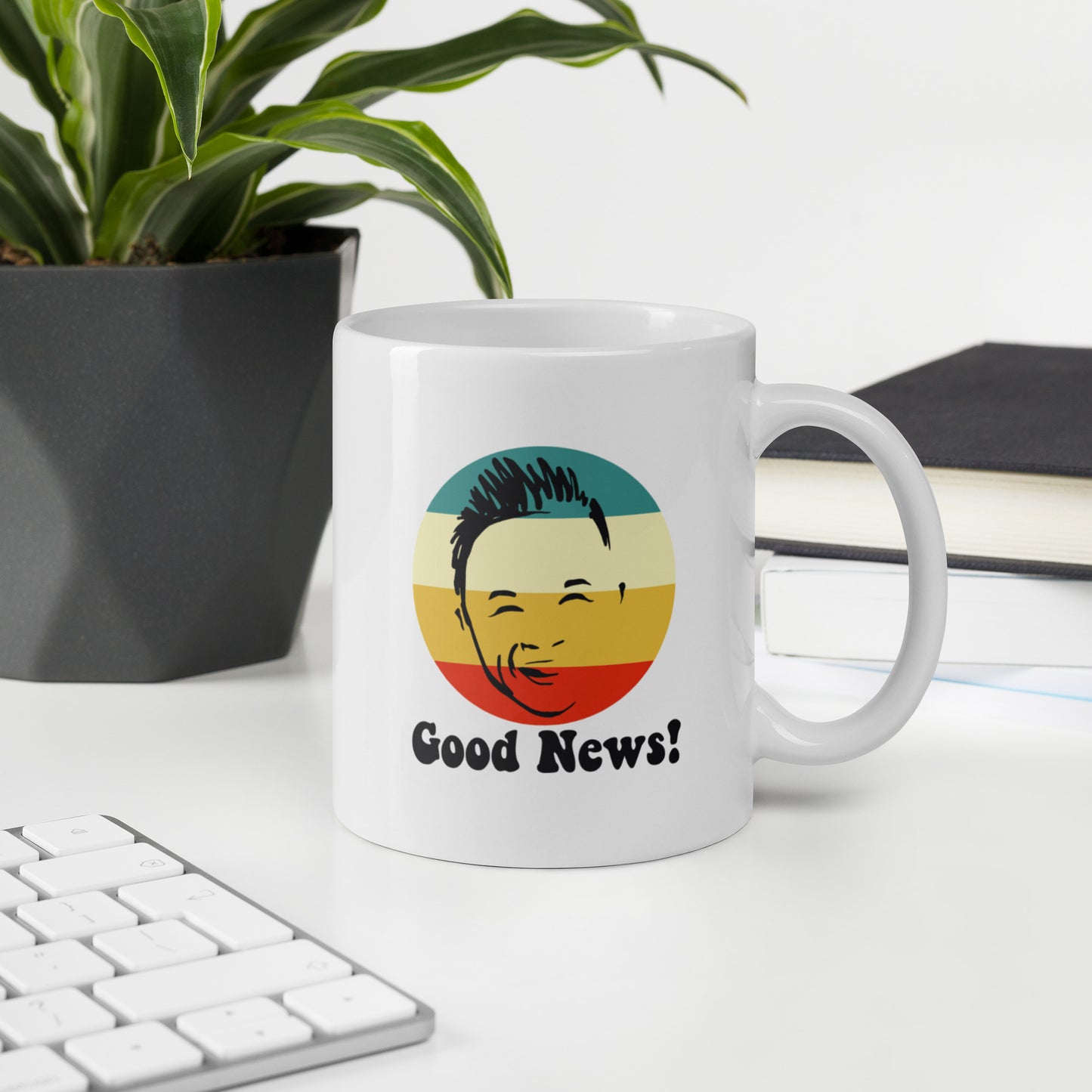 Jack Jack's "Good News!" White glossy mug